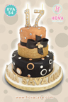 Koleksi kue : Black and Gold Cake
