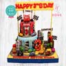 Koleksi kue : Birthday Cake Racing Cars