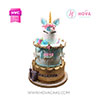 Koleksi kue : Birthday Cake Blue Unicorn