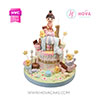 Koleksi kue : Birthday Cake Ducks And Girl