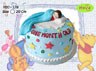 Koleksi kue : Blue Sleeping Baby Cake
