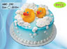 Koleksi kue : Bathing Ducks Baby Birthday Cake