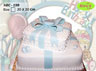 Koleksi kue : Baby Cake Bertema Kotak Kado Bermotif
