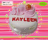 Koleksi kue : Soft Pink Colored Baby Cake