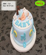 Koleksi kue : Light Blue Themed Baby Cake