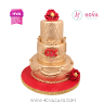 Koleksi kue : Birthday Cake Elegant Red Rose