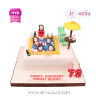 Koleksi kue : Birthday Cake Pool Party