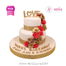 Koleksi kue : Birthday Cake Flowers and Love