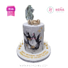 Koleksi kue : Birthday Cake Gray Elegant