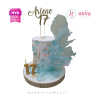 Koleksi kue : Birthday Cake Elegant Ocean Blue