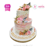 Koleksi kue : Birthday Cake 2 Tiers with Roses