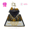 Koleksi kue : Birthday Cake Elegant Black Gold