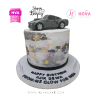 Koleksi kue : Birthday Cake Grey Car