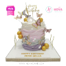 Koleksi kue : Birthday Cake Elegant Pastel Color