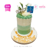 Koleksi kue : Birthday Cake White&Green