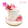 Koleksi kue : Birthday Cake Elegant Pink Floral