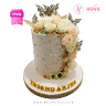 Koleksi kue : Birthday Cake Elegant Flowers