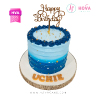 Koleksi kue : Birthday Cake Gradient Blue