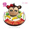 Koleksi kue : Birthday Cake Monkey Head