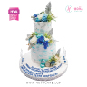 Koleksi kue : Birthday Cake Elegant Blue