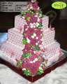 Koleksi kue : Elegant Love Themed Wedding Cake