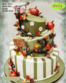 Koleksi kue : Sweet Autumn Garden Wedding Cake