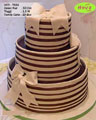 Koleksi kue : Elegant Stripes Wedding Cake