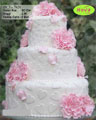Koleksi kue : Soft Hearts Themed Wedding Cake