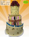 Koleksi kue : Colorful Featured Wedding Cake
