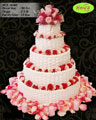 Koleksi kue : Kue Pengantin Mawar Merah dan Pink
